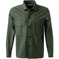 Calvin Klein Herren Overshirt grün Baumwolle von Calvin Klein