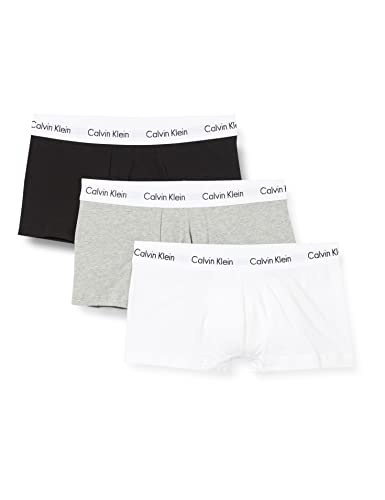 Calvin Klein Herren 3er Pack Boxer Briefs Baumwolle mit Stretch, Mehrfarbig (Black/White/Grey Heather), L von Calvin Klein