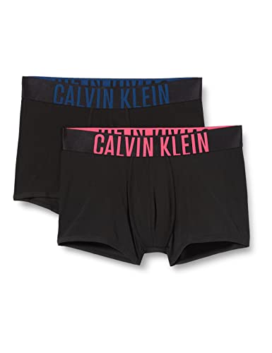 Calvin Klein Herren 2 Stück Badehose, Black W. Gypsy Rose/Lake Crest Blue, L (2er Pack) von Calvin Klein