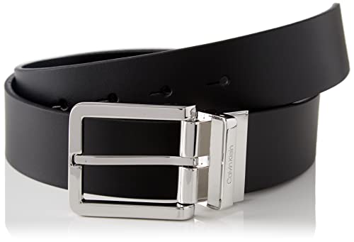 Calvin Klein Herren 2BUCKLE CLEAN Plaque K50K510201 Geschenkpackungen, Schwarz (Ck Black), 105 von Calvin Klein