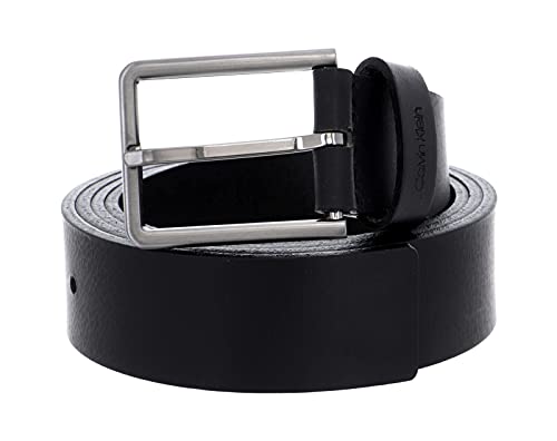 Calvin Klein Herren Gürtel 3.5 cm Essential Belt Ledergürtel, Schwarz (Black), 105 cm von Calvin Klein