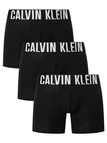 Calvin Klein Herren 3Pk 000NB3609A Boxer Briefs, Schwarz (Black, Black, Black), M von Calvin Klein