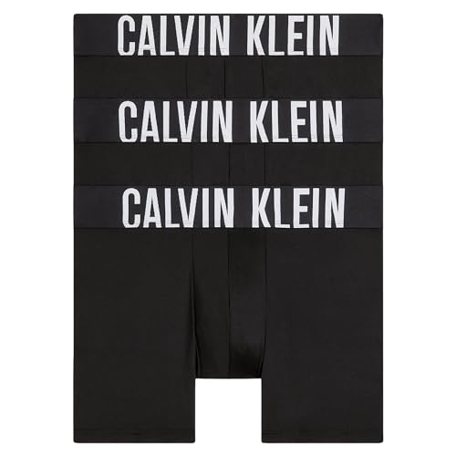 Calvin Klein Herren 3Pk 000NB3612A Boxer Briefs, Schwarz (Black, Black, Black), S von Calvin Klein