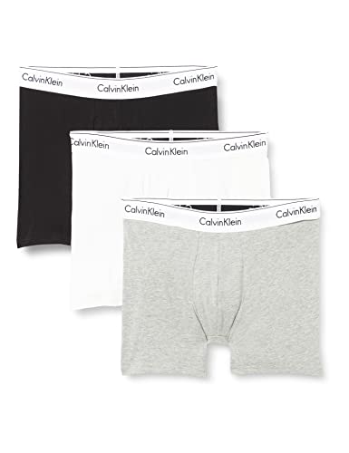 Calvin Klein Herren 3er Pack Boxer Briefs Baumwolle mit Stretch, Mehrfarbig (Black/White/Grey Heather), M von Calvin Klein