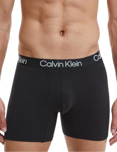 Calvin Klein Herren 3er Pack Boxer Briefs Baumwolle mit Stretch, Schwarz (Black), M von Calvin Klein