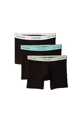 Calvin Klein Herren 3er Pack Boxershorts Briefs Stretch, Mehrfarbig (B- Beau Bl, F Mauve, Saharah Sn WBS), L von Calvin Klein