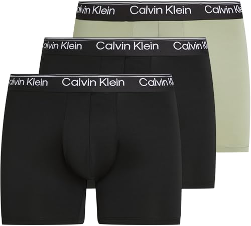 Calvin Klein Herren 3er Pack Boxershorts Briefs Stretch, Mehrfarbig (B- Beau Bl, F Mauve, Saharah Sn WBS), S von Calvin Klein