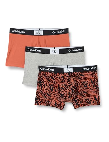 Calvin Klein Herren 3er Pack Boxershorts Trunks Baumwolle mit Stretch von Calvin Klein