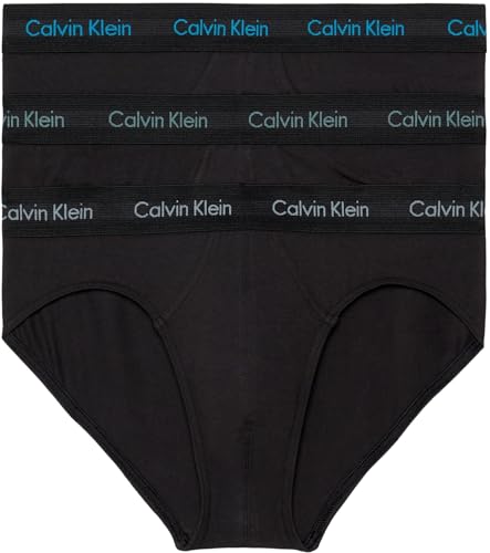 Calvin Klein Herren 3er Pack Hip Briefs Unterhosen Baumwolle mit Stretch von Calvin Klein