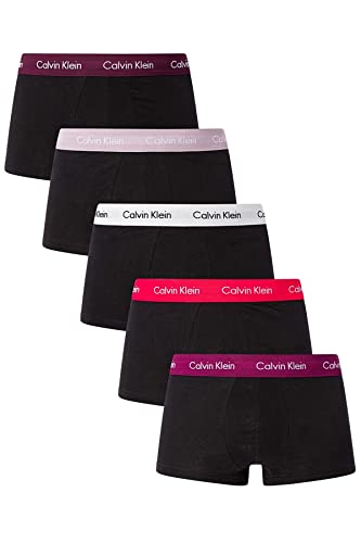 Calvin Klein Herren 5Pk Low-Rise-Trunk, B-RHN, NRV, BR WT, PNK SPL, BRY MAR, XL von Calvin Klein