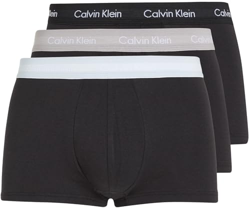 Calvin Klein Herren 5er Pack Boxershorts Low Rise Trunks Unterwäsche, Schwarz (B- Ink, Pl Air, Ash, Trop, Blk WBS), XS von Calvin Klein
