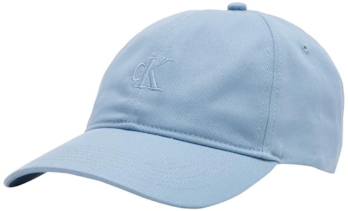 Calvin Klein Herren 6 Panel Small Monogram Cap Lv04G5002G Verschluss, Blue (Faded Denim), OS von Calvin Klein