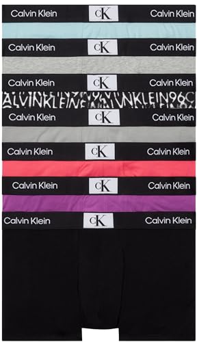Calvin Klein Herren 7er Pack Boxershorts Trunks Baumwolle mit Stretch von Calvin Klein
