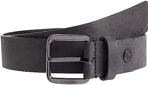 Calvin Klein Herren Gürtel Concise Nubuck 3,5 cm Ledergürtel, Schwarz (Ck Black), 100 von Calvin Klein