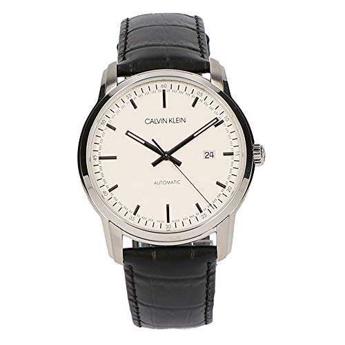 Calvin Klein Herren Analog Automatik Uhr mit Leder Armband K5S341CX von Calvin Klein