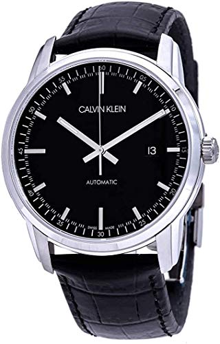 Calvin Klein Herren Analog Automatik Uhr mit Leder Armband K5S341CZ von Calvin Klein