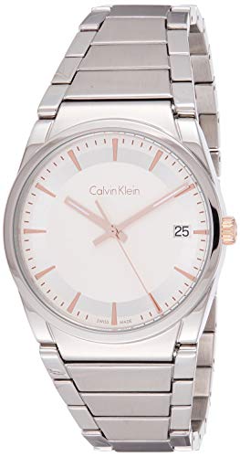 Calvin Klein Herren Analog Quarz Uhr mit Edelstahl Armband K6K31B46 von Calvin Klein