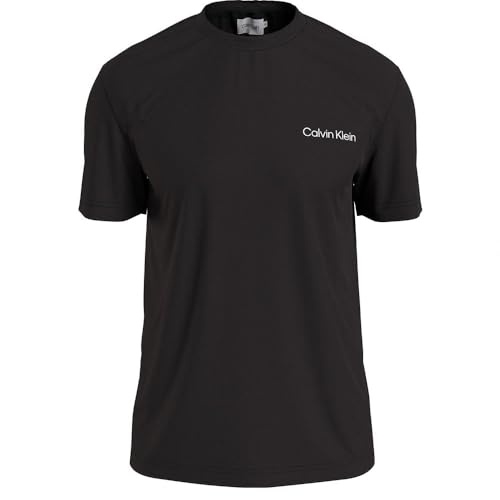 Calvin Klein Herren Angled Back Logo K10K112495 Kurzarm T-Shirts, Schwarz (Ck Black), M von Calvin Klein