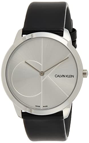 Calvin Klein Herren Analog Quarz Uhr mit Leder Armband K3M211CY von Calvin Klein
