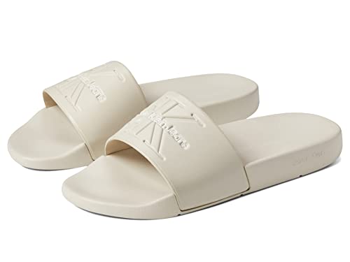 Calvin Klein Herren Aydinn Slide Sandalen, Elfenbein 110, 45 EU von Calvin Klein