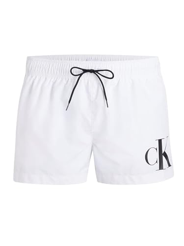 Calvin Klein Herren Badehose Badeshort Short Drawstring Gr. 6XL Weiß KM0KM01015 von Calvin Klein