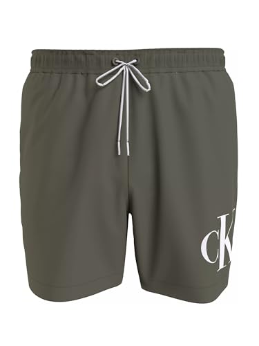 Calvin Klein Herren Badehose Badeshorts Medium Drawstring Gr. 5XL Oliv von Calvin Klein