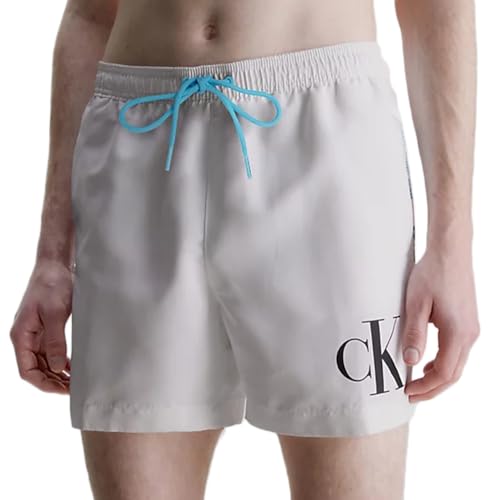 Calvin Klein Herren Badehose Lang, Weiß (Pvh Classic White), L von Calvin Klein