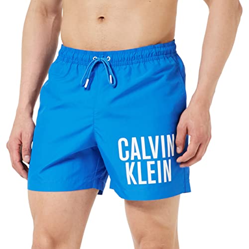 Calvin Klein Herren Badehose Medium Drawstring Lang, Blau (Dynamic Blue), M von Calvin Klein