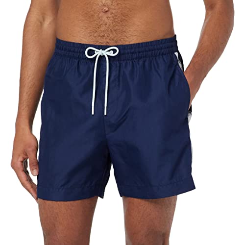 Calvin Klein Herren Badehose Medium Drawstring Lang, Blau (Navy Iris), M von Calvin Klein