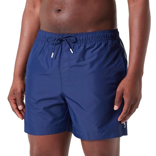 Calvin Klein Herren Badehose Medium Drawstring Mittellang, Blau (Signature Navy), 4XL von Calvin Klein