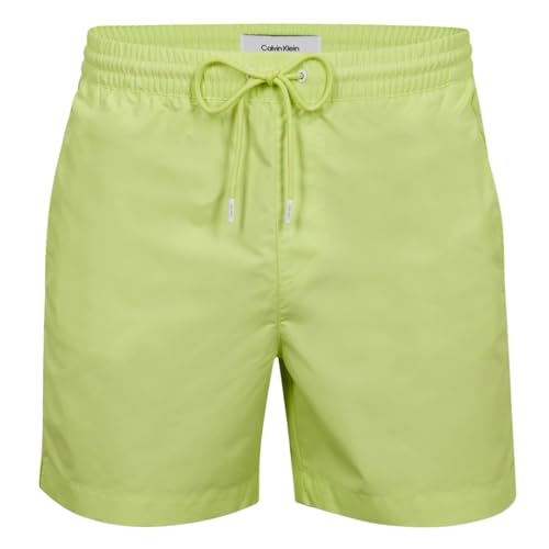 Calvin Klein Herren Badeshorts Medium Drawstring Mittellang, Gelb (Sunny Lime), L von Calvin Klein