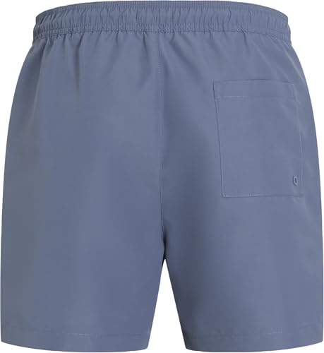 Calvin Klein Herren Badehose Medium Drawstring mit Tunnelzug, Blau (Grisaille), XXL von Calvin Klein