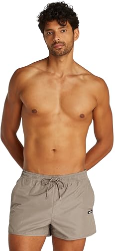 Calvin Klein Herren Badehose Runner Kurz, Grau (Cinder), M von Calvin Klein