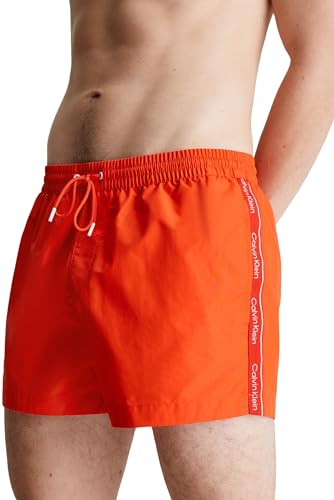 Calvin Klein Herren Badeshorts Short Drawstring Kurz, Orange (Acid Orange), XXL von Calvin Klein