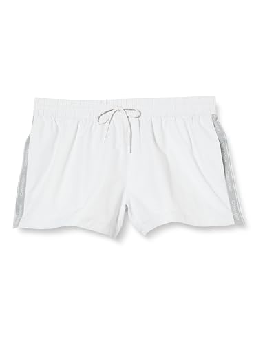 Calvin Klein Herren Badehose Short Drawstring Kurz, Weiß (Nimbus Cloud), M von Calvin Klein