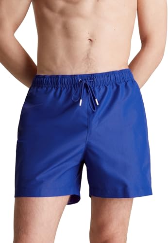 Calvin Klein Herren Badeshorts Medium Drawstring Mittellang, Blau (Midnight Lagoon), 3XL von Calvin Klein