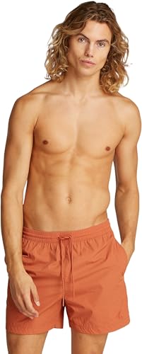 Calvin Klein Herren Badeshorts Medium Drawstring Mittellang, Orange (Aragon), L von Calvin Klein