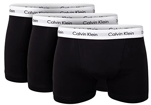 Calvin Klein Herren Baumwolle Stretch Low Rise Trunks, Schwarz/Grau Sky/Majolica/Raleigh, Small von Calvin Klein