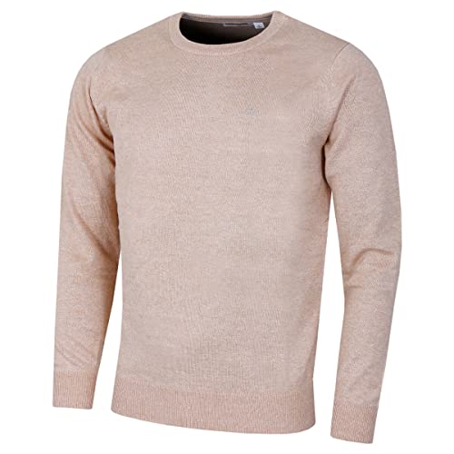 Calvin Klein Herren Baumwolle Sweater - Caramel Marl - M von Calvin Klein