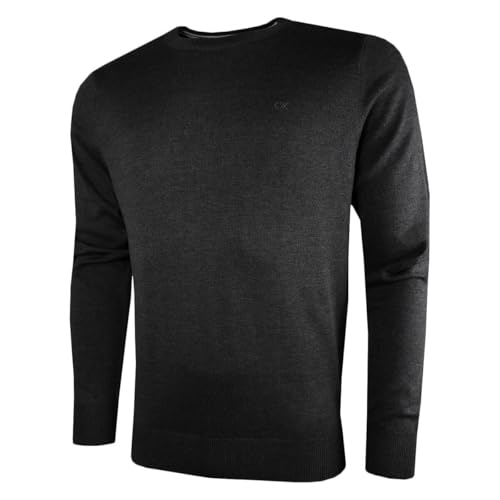 Calvin Klein Herren Baumwolle Sweater - Graphit - M von Calvin Klein