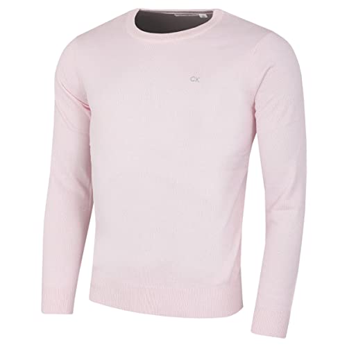 Calvin Klein Herren Baumwolle Sweater - Rosa - XXL von Calvin Klein