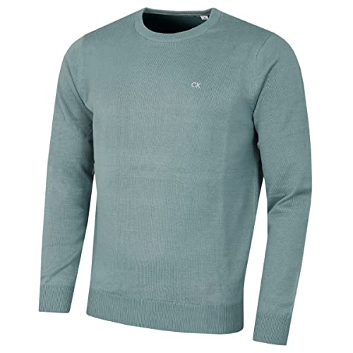 Calvin Klein Herren Baumwolle Sweater - Sage - S von Calvin Klein