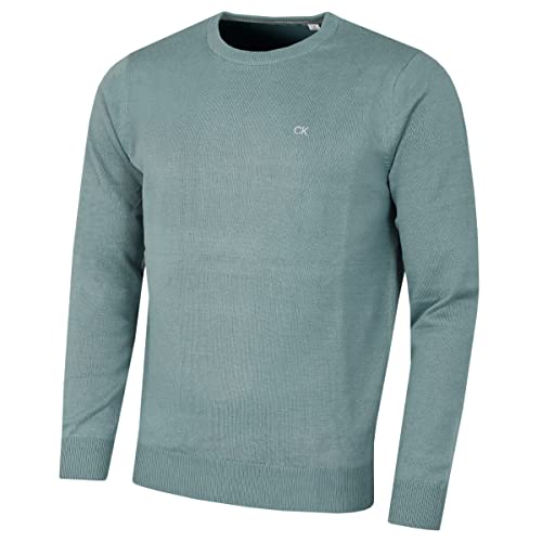 Calvin Klein Herren Baumwolle Sweater - Sage - XXXL von Calvin Klein