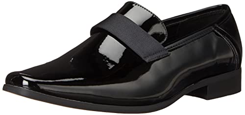 Calvin Klein Herren Bernard Slipper, Black Patent, 42.5 EU von Calvin Klein