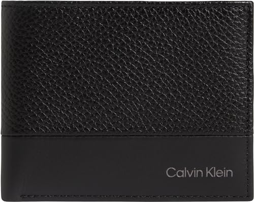 Calvin Klein Herren Geldbeutel aus Leder, Schwarz (Ck Black), Einheitsgröße von Calvin Klein Jeans