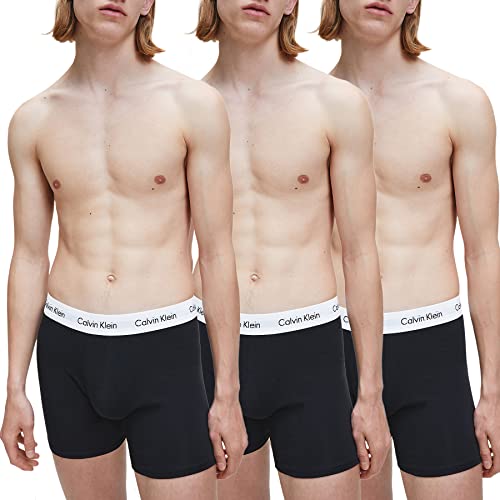 Calvin Klein Herren 3er Pack Boxershorts Briefs Boxer Brief Stretch, Schwarz (Black), L von Calvin Klein