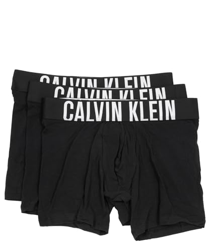 Calvin Klein Herren 3er Pack Boxer Briefs Unterwäsche, Schwarz (Black/Black/Black), S von Calvin Klein