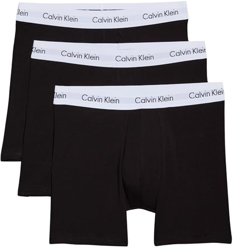 Calvin Klein Herren 3er Pack Boxershorts Briefs Boxer Brief Stretch, Schwarz (Black), M von Calvin Klein