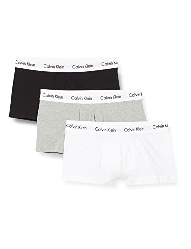 Calvin Klein Herren 3er Pack Boxer Briefs Baumwolle mit Stretch, Mehrfarbig (Black/White/Grey Heather), S von Calvin Klein