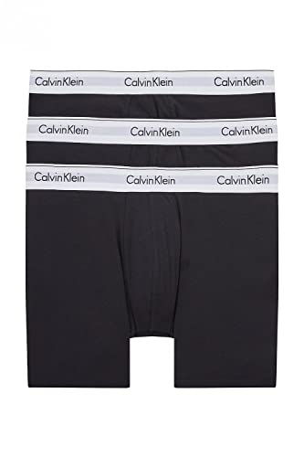 Calvin Klein Herren 3er Pack Boxer Briefs Baumwolle mit Stretch, Schwarz (Black/Black/Black), M von Calvin Klein Jeans